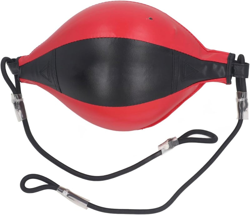 Fockety Double End Striking Punching Bag Kit, PU Leather Double End Boxing Speed Bag with Adjustable Cords, Boxing Ball for, and Hand Eye Coordination Training - Image 1